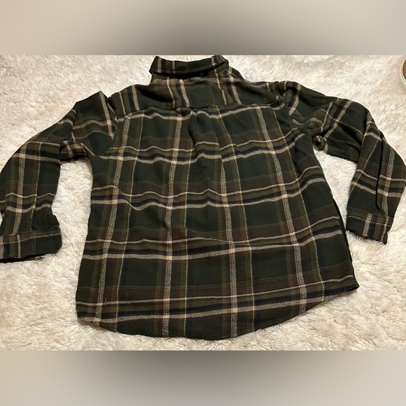 ORVIS Men’s Size XL Green Plaid Button-Up Heavy Duty Shacket 100% Cotton EUC - Picture 6 of 6